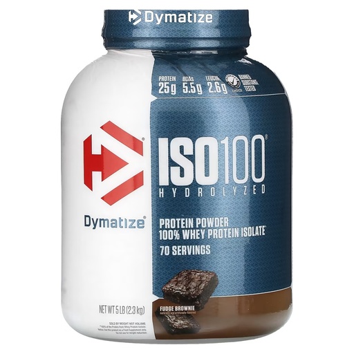 [MS-00406] Dymatize - ISO 100 - 5 Lbs (Chocolate Fudge Brownie)