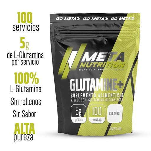 [MS-21772] Meta Nutrition - Glutamine + - 500 Grs