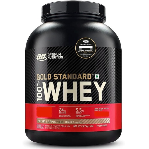 [MS-26238] ON - Gold Std 100% Whey - 5 Lbs (Mocha Capuccino)