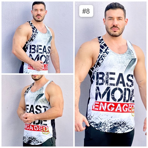 [MS-20126] Playera Olimpica Sublimado "Beast Mode" (S)